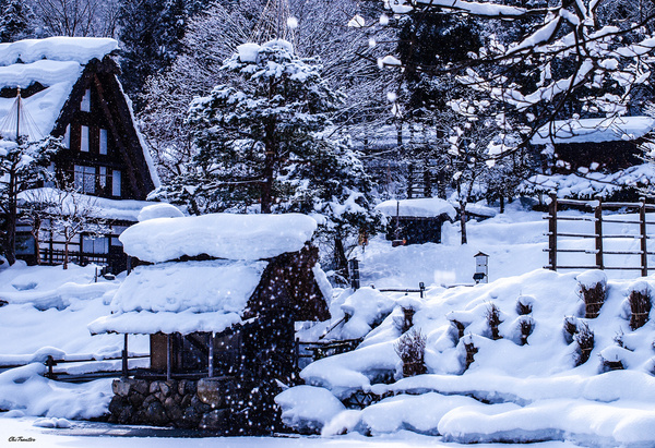 real life snow globe hida folk village takayama japan winter japan 