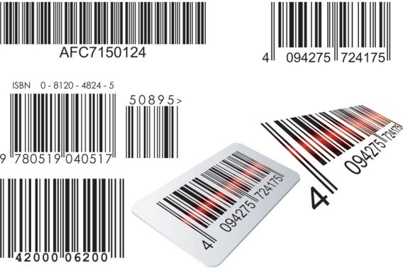 realistic barcode 02 vector