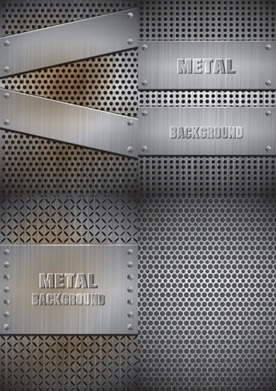 metal backgrounds shiny grey realistic design