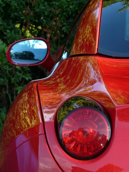 rear mirror back light auto