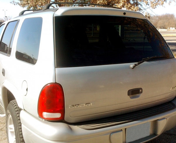 rear window of suv