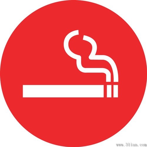 red background cigarette icons vector