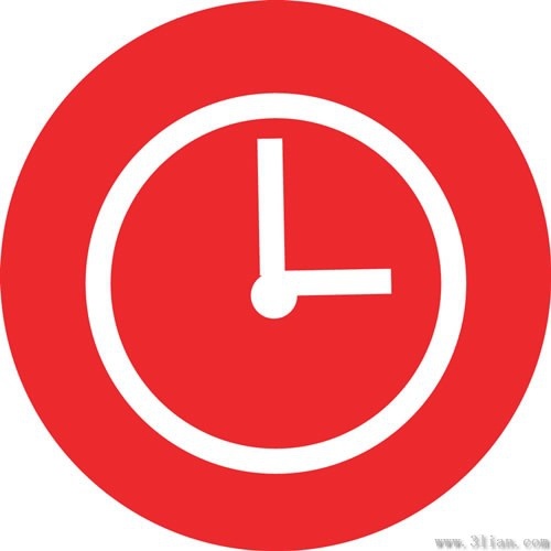 red timer clock