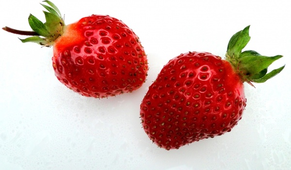 red berries strawberries