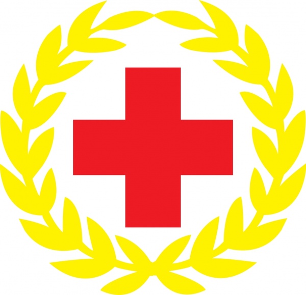 red cross flag vector illustration 