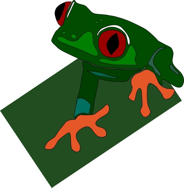 Red Eyed Frog clip art