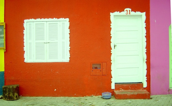 red facade