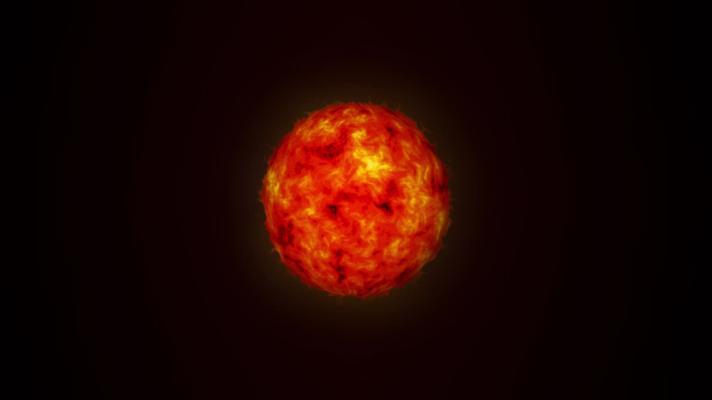 red flame sun model