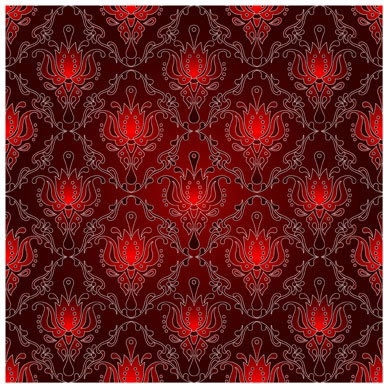 decorative pattern repeating symmetric classic red decor