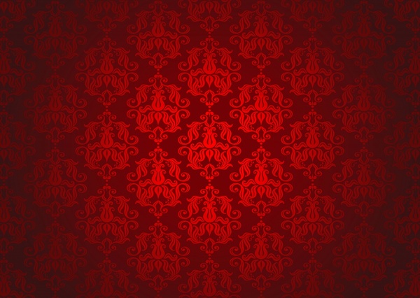 monochrome pattern elegant repeating symmetric classic dark red