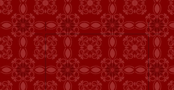 Red floral pattern 