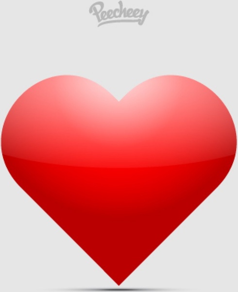 red heart in love