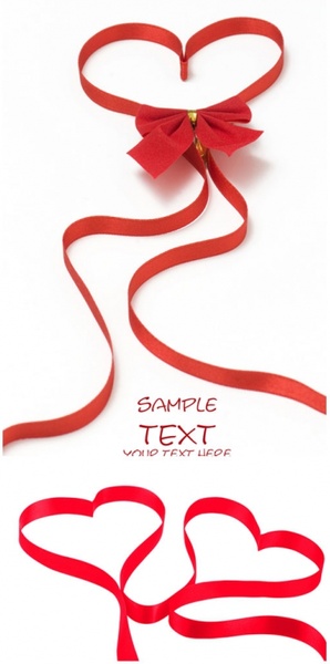 red love ribbon highdefinition picture 2p