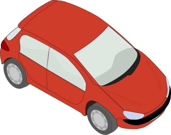 Red Peugeot clip art