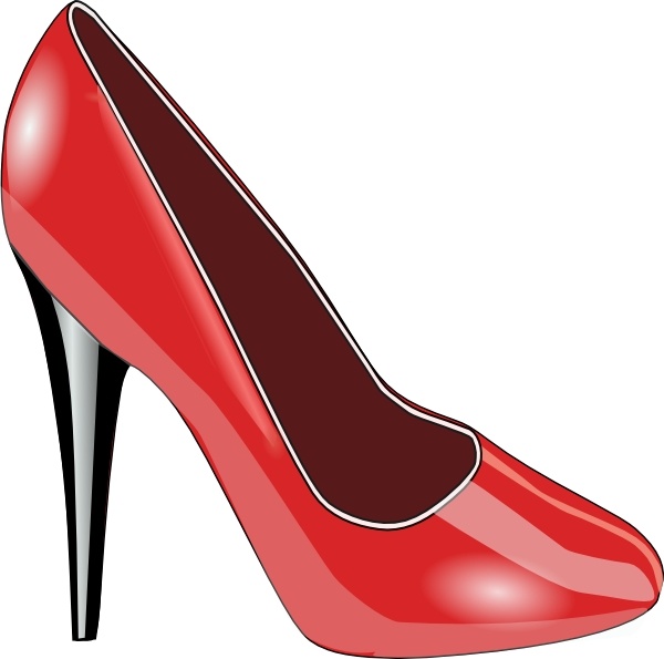 Red Shoe clip art Free vector in Open office drawing svg ( .svg ...
