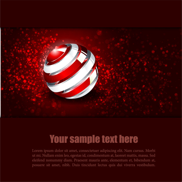 red sphere background
