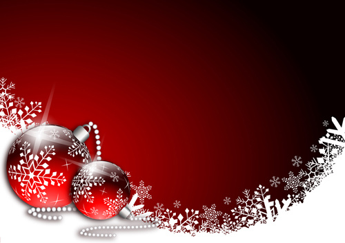 red style christmas background art vector 