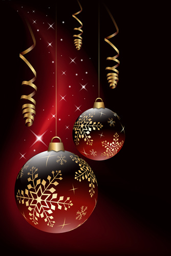 red style christmas background art vector 