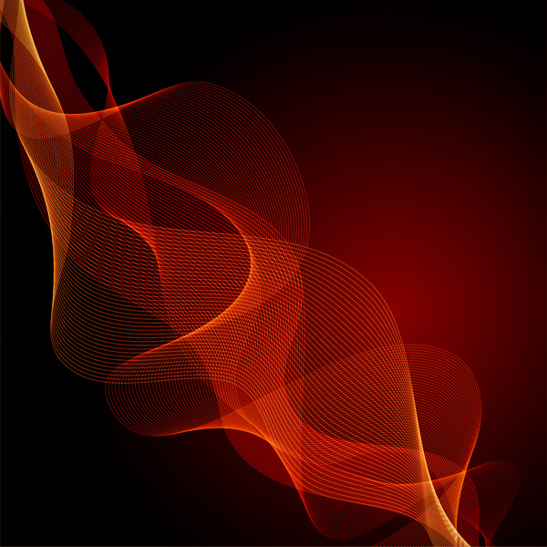 red wave abstract background 