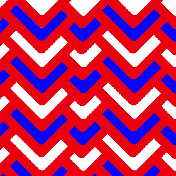red white and blue shape abstract