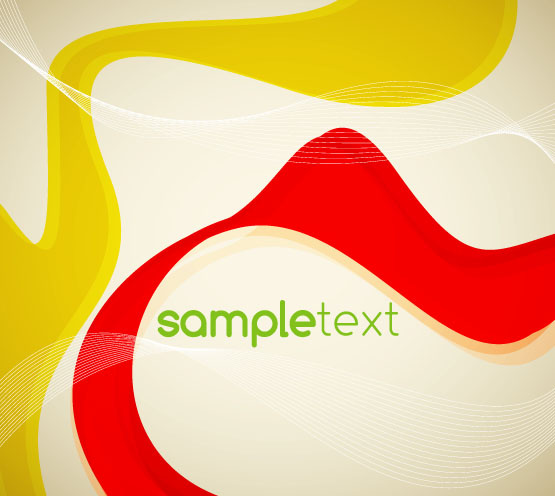 red yellow abstract vector