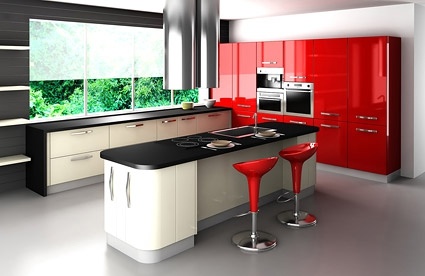 redtoned fashion kitchen picture