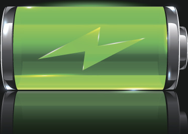 remaining battery vector illustration