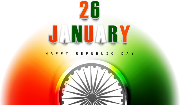 republic day indian vector tricolor flag design art