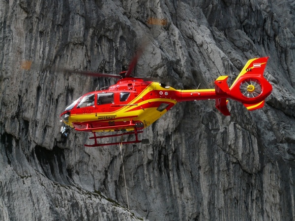 rescue helicopter colours red