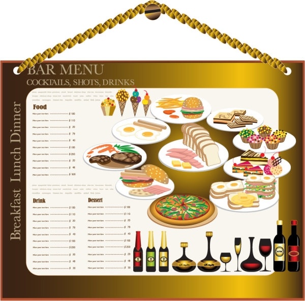 restaurant menu design 02 vector