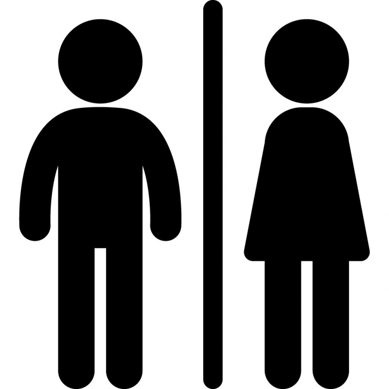 restroom sign icon man woman icon sketch flat silhouette sketch