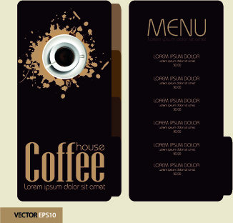 retro style coffee menu design
