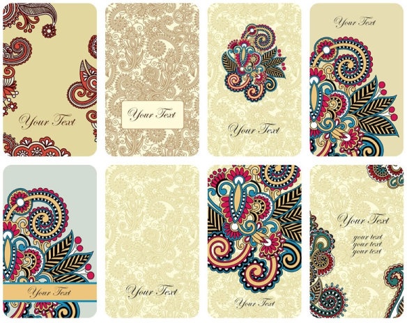 retro the pattern card vector