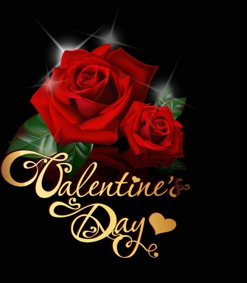 retro valentine39s day greeting card 05 vector