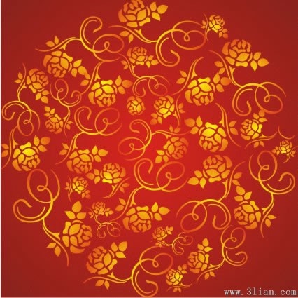 rich red pattern vector