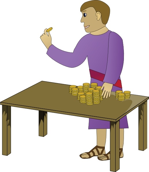 Richdad Rich Young Man Counting clip art