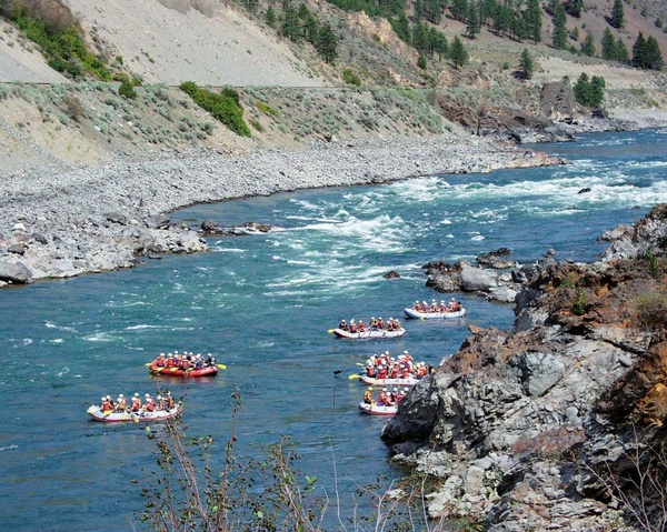 river rafting fraser river water