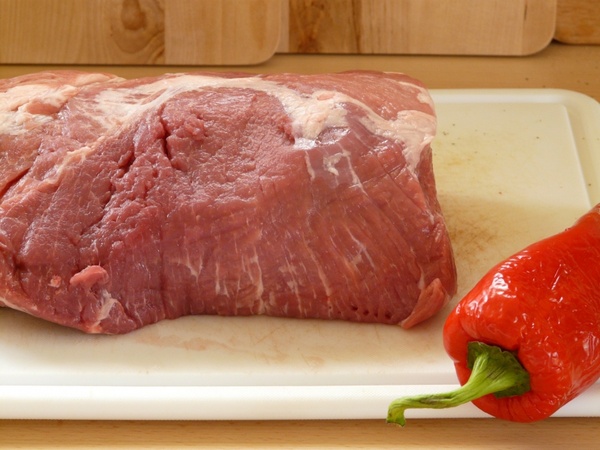 roast pork neck steak