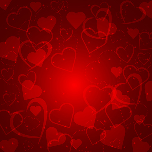 Romantic heart valentine background free vector Vectors graphic art ...