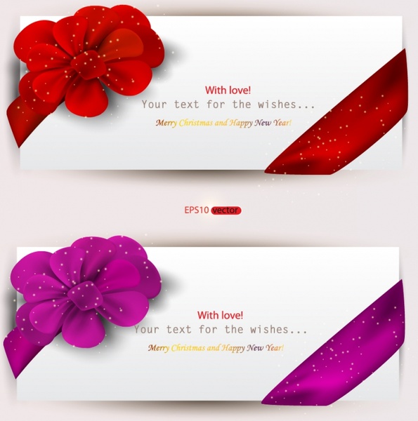 romantic valentine39s day heartshaped red ribbon vector