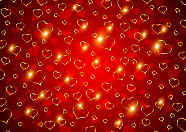romantic valentine39s day love bright vector
