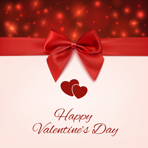 Romantic valentine gift cards vectors Free vector in Adobe