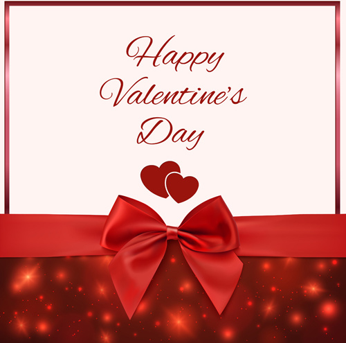 Romantic valentine gift cards vectors Free vector in Adobe