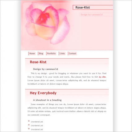Rose-Kist Template