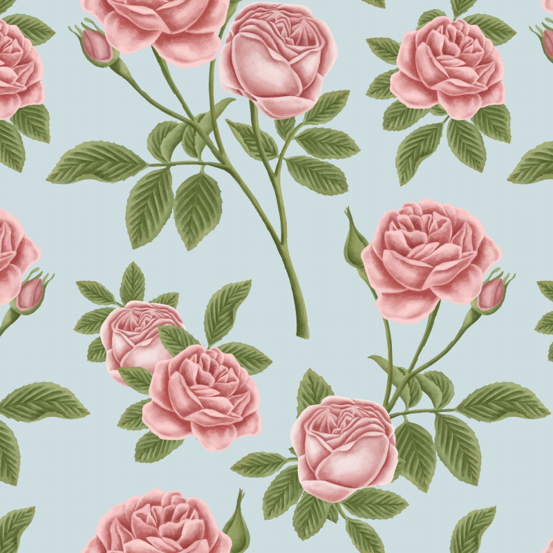 rose pattern template elegant classic