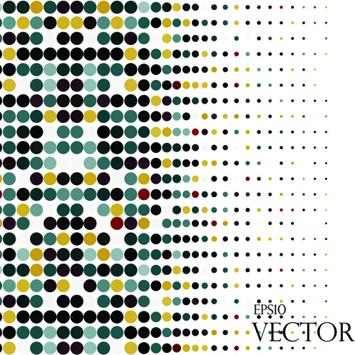 round dot modern background vector
