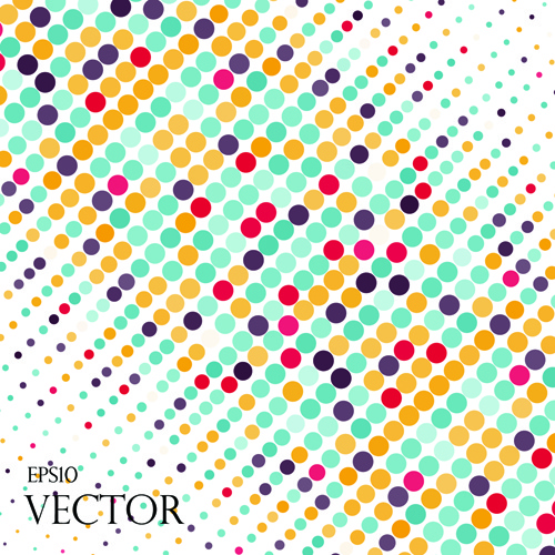 round dot modern background vector