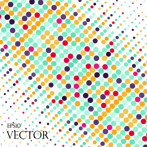 round dot modern background vector 