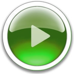 Round green play button