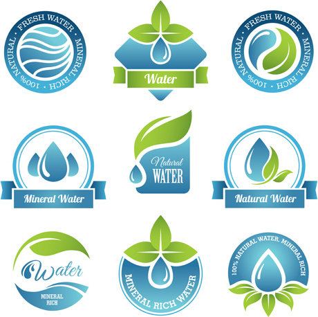 round water logos vectors graphics 